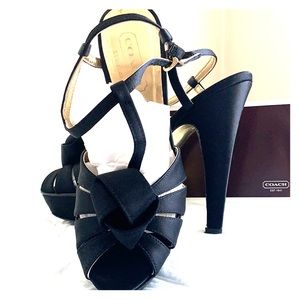 Coach black heels